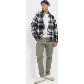 Pánské kalhoty KALHOTY CAMEL ACTIVE CASUAL PANTS CARGO-TAPERED FIT KHAKI