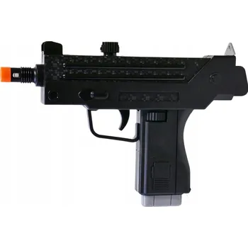 Dětská zbraň Automatická pistole UZI + baterie, černá