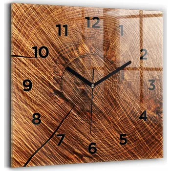 Hodiny Nástěnné hodiny Wallfluent hnědé 30 cm