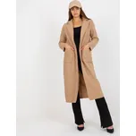 Delší béžový kabát Merve s teddy efektem TW-PL-BI-5220.63-beige Velikost: ONE SIZE