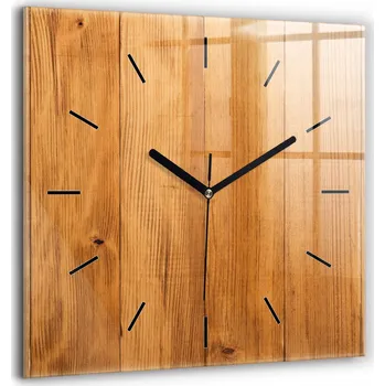 Hodiny Nástěnné hodiny Wallfluent hnědé 60 cm