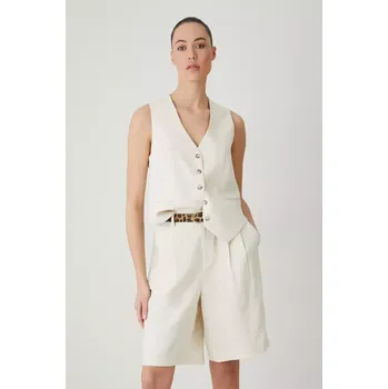 Dámské kraťasy Šortky s příměsí lnu Medicine RS25.SZD800 béžová 08X, vel. S