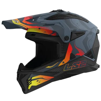 Helma na motorku LS2 MX708 FAST II WASH MATT DARK GREY-06 XXL