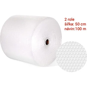 Obalový materiál Fólie bublinková Basic 50 cm, návin 100 m, 2 role