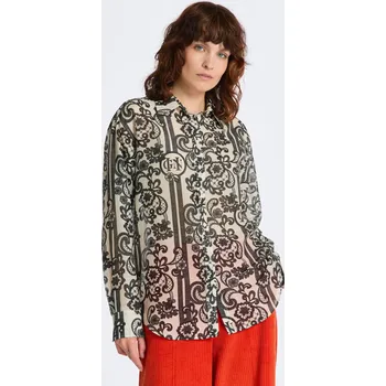 Dámská košile KOŠILE GANT REL LACE PRINT COT SILK SHIRT LINEN