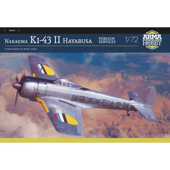 Plastikový model 1/72 Ki-43 II Hayabusa Foreign Services (3x camo)