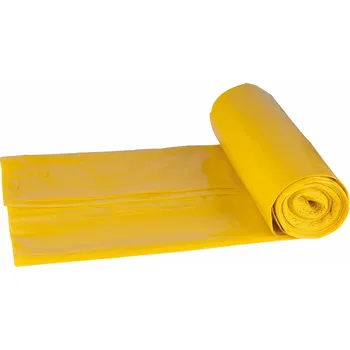 Pytle na odpadky Žluté pytle na odpad 240 L, 80 µm, 5 ks/role