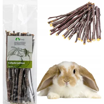 Krmivo pro hlodavce Tivo přírodní kousátko pro hlodavce a králíky - větvičky jabloně 100g