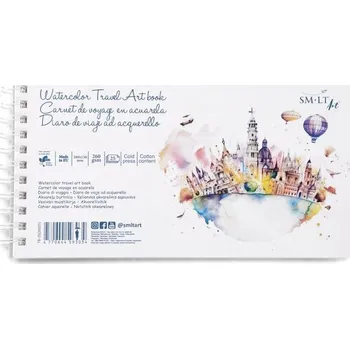SMLT_art SMLT art Blok na spirále akvarel 150x280mm, 260g/m2