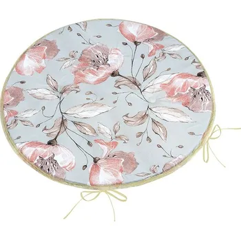 Podsedák Sedák Adéla kulatý hladký Lososová,Šedá BX12578 - průměr 40 cm