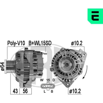 Alternátor Alternátor MITSUBISHI A4TA8691AM