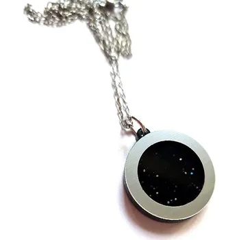 Náhrdelník BLACK PASSION Inside circle náhrdelník černý s třpytkami