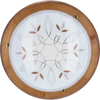 Stropní svítidlo Rustica 40 kulaté dřevěné dubové do jídelny a předsíně CANDELLUX