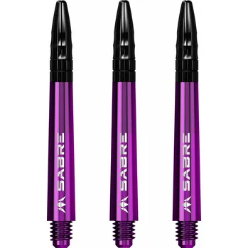 Příslušenství pro šipky Mission násadky na šipky Sabre, černý top, fialové Délka násadky: 40 mm