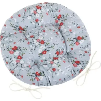 Podsedák Sedák DITA kulatý prošívaný Šedá BX9520 - průměr 40 cm