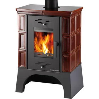 Krbová kamna Haas+Sohn Eboli černá/hnědá