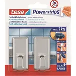 Háček lepící, chromový, velký, Powerstrips,TESA