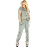Šedý elegantní overal - XXL