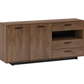 Komoda Komoda DELIS G, dub bolzano/černá