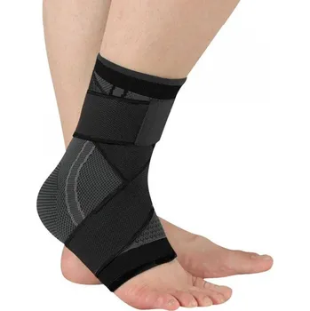 Kompresní ortéza na kotník vysoká ZBCH 1 ks - černá-šedá