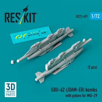 Plastikový model 1/72 GBU-62 (JDAM-ER) bombs w/ pylons for MiG-29