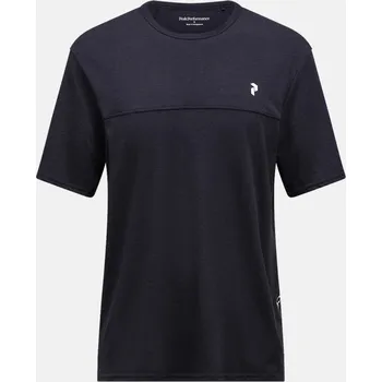 Pánské tričko TRIČKO PEAK PERFORMANCE M TRAIL WOOL BLEND SS BLACK