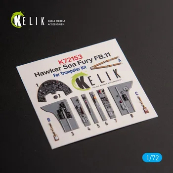 Plastikový model 1/72 Hawker Sea Fury FB.11 - interior 3D (TRUMP)