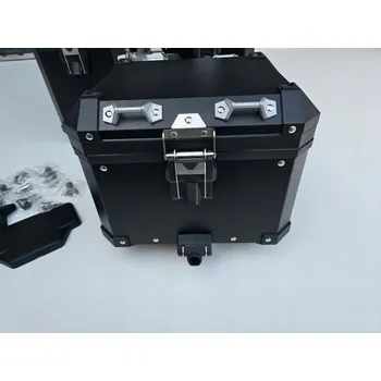 Černý hliníkový centrální kufr 38l s opěrkou pro motocykly BMW