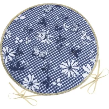 Podsedák Sedák DITA kulatý hladký Modrá - průměr 40 cm