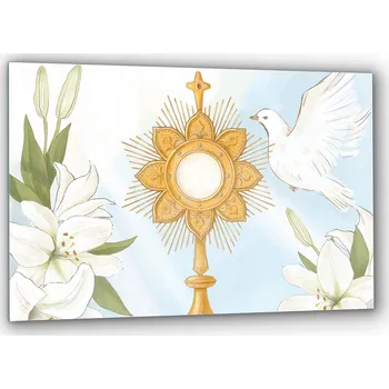 Obraz Fotoobraz na skle Salon Svaté Přijímání Dárek