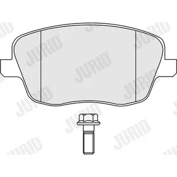 Brzdová destička Sada brzdových destiček, kotoučová brzda JURID 573101J