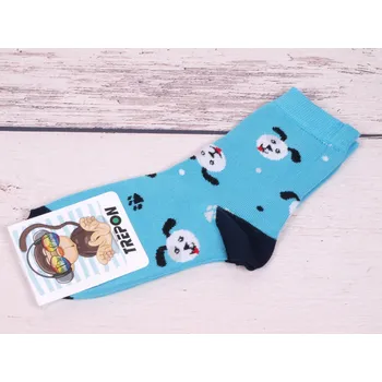Ponožky TREPON ALÍK tyrkys modré bambusové s pejsky velikosti ponožek: 19-21 ( EUR vel. 29-32)