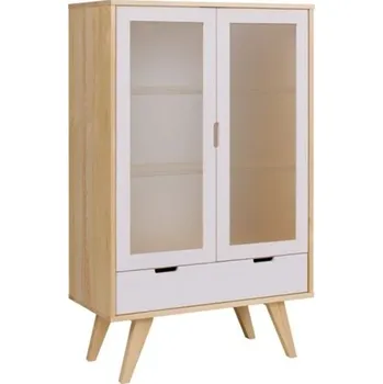 Knihovna Doktor Vitrína Malmo Zvolte odstín: Dub moření dřeva / Bělená