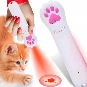 Hračka pro kočku Reverse laser pro kočky pro kočky laserová tlapka, LED světlo, vzory II