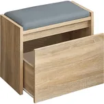 Lavice s úložným prostorem, dub sonoma, BERGI