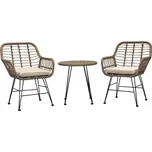 Zahradní set 1+2 RATTANIA – polyratan, přírodní Autronic