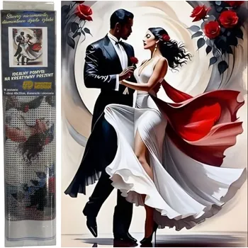 Diamantové malování vytvarnehracky.cz Diamantový obrázek - tanečníci 30 x 40 cm