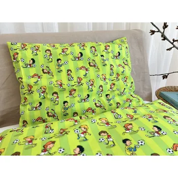 Povlečení Dětské povlečení bavlna fotbal - 40x40 cm