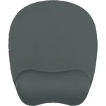 Podložka pod myš, ergonomická, paměťová pěna, šedá, Powerton