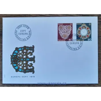 Sběratelství Švýcarsko FDC 1073/4 EUROPA, r. 1976