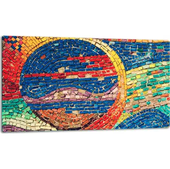 Kuchyňské prkénko SKLENĚNÁ DESKA NA KRÁJENÍ 52x30 MOZAIKA