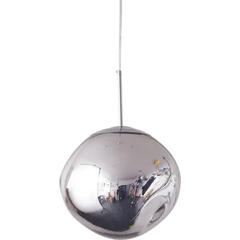 Závěsné svítidlo koule GLAM S stříbrné 18 cm moderní do obýváku a nad stůl