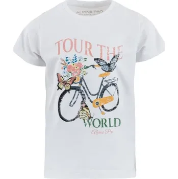 Chlapecké tričko Dětské triko ALPINE PRO EGINO 116/122 Bílá, Mix