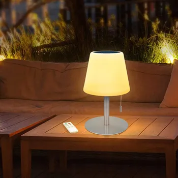 Stojací lampa BEZDRÁTOVÁ SOLÁRNÍ LAMPA STOLNÍ LED RGB VENKOVNÍ VNITŘNÍ USB DÁLKOVÝ OVLADAČ