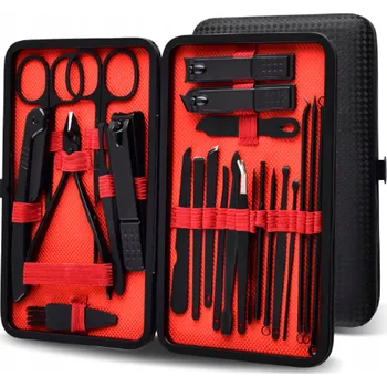 SADA NA MANIKÚRU PŘÍSLUŠENSTVÍ NA NEHTY POUZDRO 15 NÁSTROJŮ