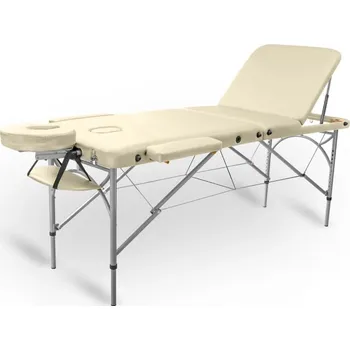 Masážní stůl Skládací masážní stůl TANDEM Profi A3D krémová 195*70 cm / 15,9 kg / 3 barvy