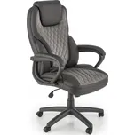 Kancelářské křeslo GANDALF — ekokůže, černá / šedá Halmar