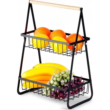 Obraz Kovový koš na ovoce černý