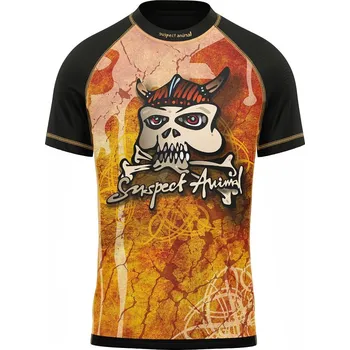 Dětské funkční triko krátký rukáv VIKING černá Bamboo Ultra - Hnědá / 100