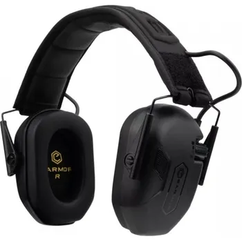 Chránič sluchu Elektronická střelecká sluchátka M300A - černá, EARMOR